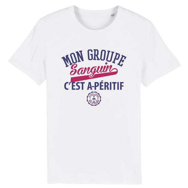 T-Shirt homme GROUPE SANGUIN A-PÉRITIF