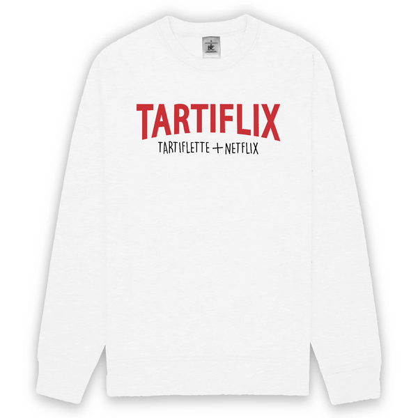 Sweat homme TARTIFLIX TARTIFLETTE ET NETFLIX