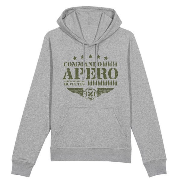 Sweat à capuche homme COMMANDO APÉRO