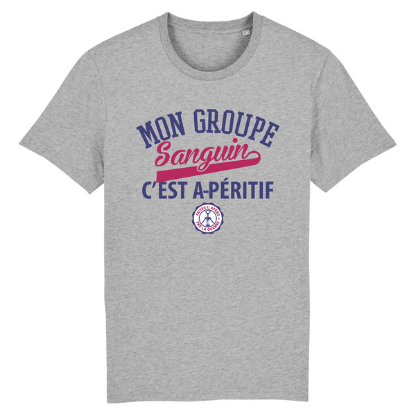 T-Shirt homme GROUPE SANGUIN A-PÉRITIF