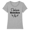 T-Shirt femme I BELIEVE I CAN FLY PARODIE BIÈRE