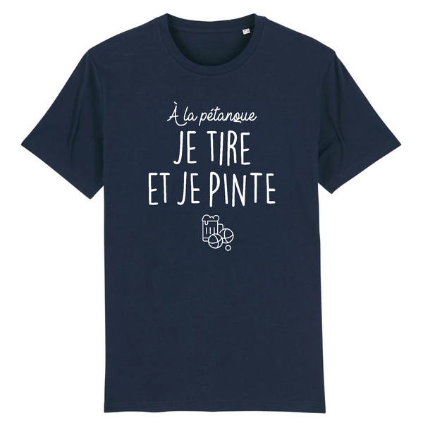 T-Shirt homme JE TIRE ET JE PINTE