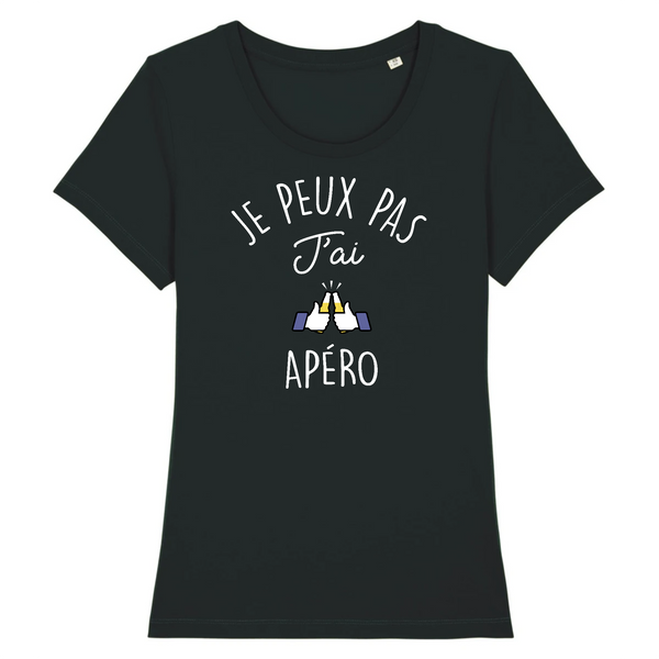 T-Shirt femme JE PEUX PAS J'AI APÉRO