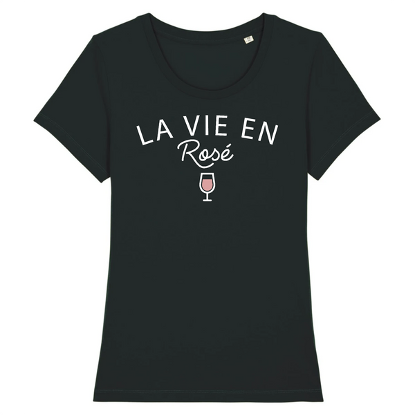 T-Shirt femme LA VIE EN ROSÉ