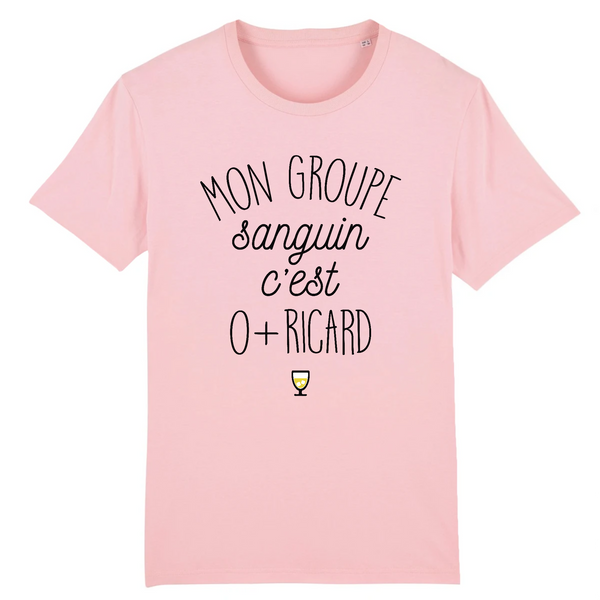 T-Shirt homme GROUPE SANGUIN O + RICARD